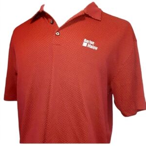 Nike Golf Polo Red XL Dri Fit Mens dimensions: pit